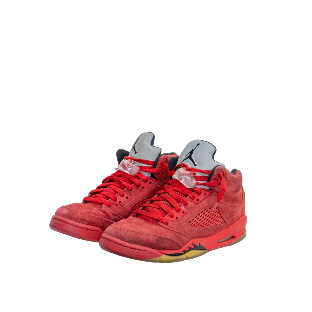 Air Jordan 5 Retro Red Suede 2017 GS University Red Black 440888-602 7Y